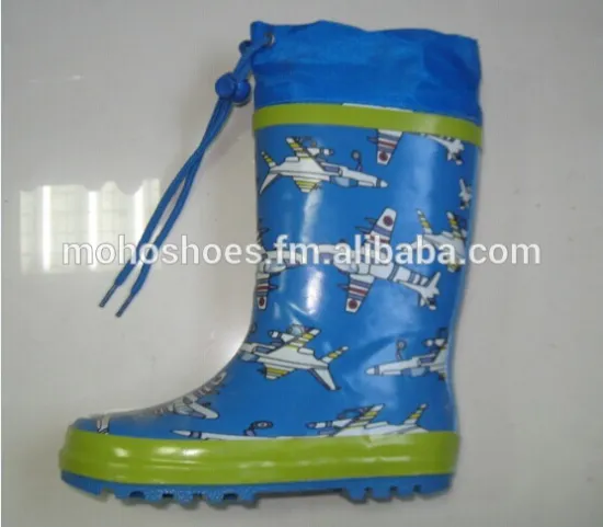 Kids Rubber Rain Boots, Children Wellington Boots2014
