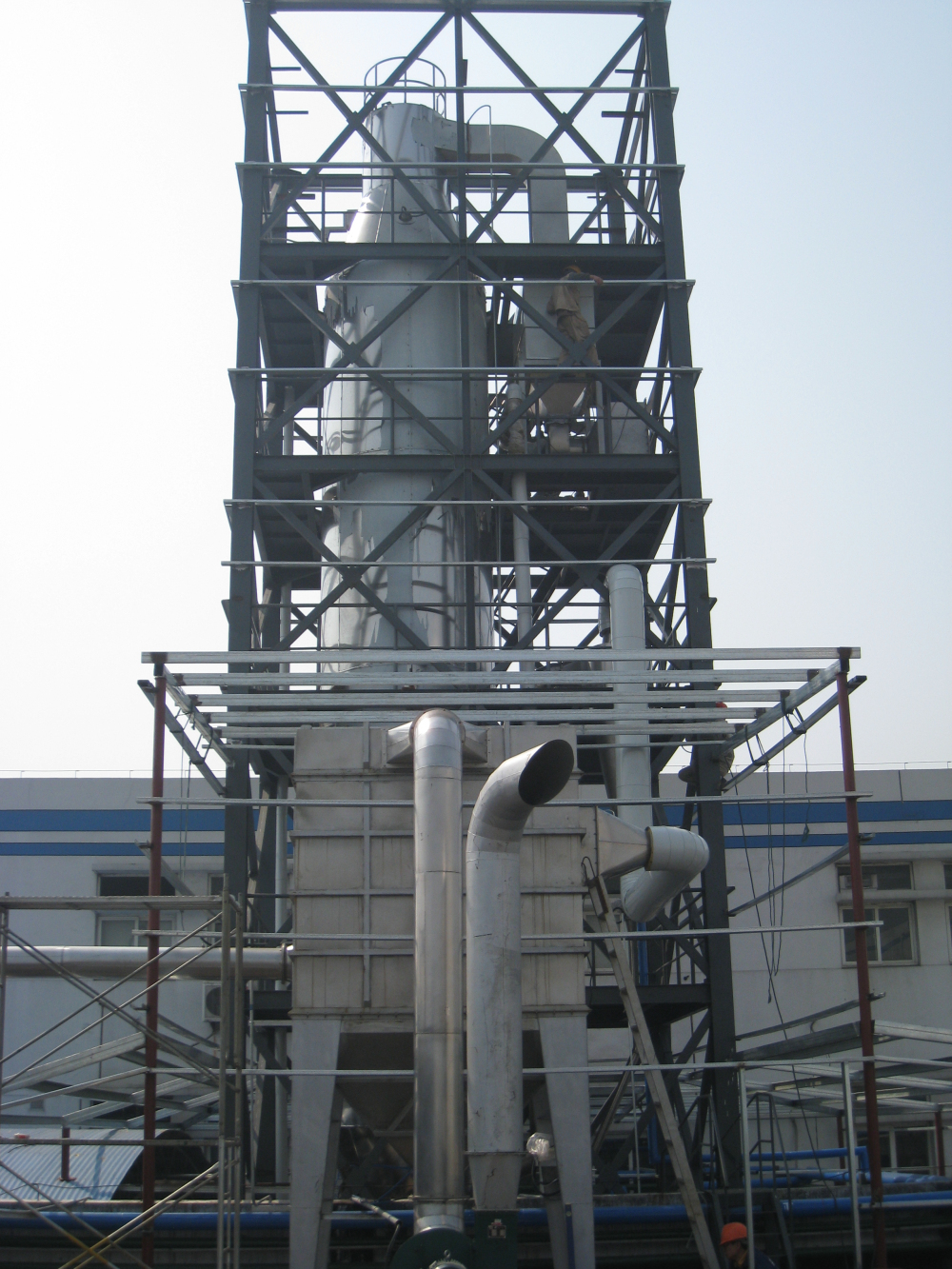 Thiamin oxidase pressure spray dryer