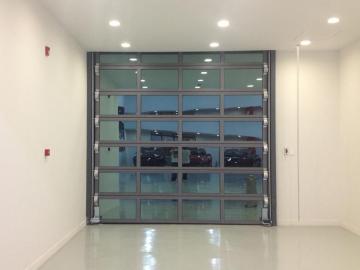 industrial transparent sectional door