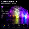 Fuente de baile flotante al aire libre