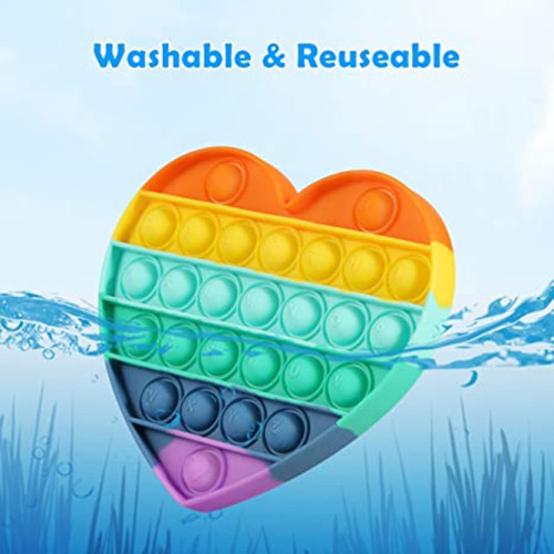 Personalizado Unicornio Rainbow Push Pop Bubble Bubble Fidget Toy
