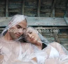 Emergency PE raincoat transparent