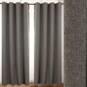 100% polyester linen like blackout fabric