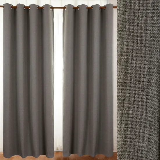 100% polyester linen like beaded curtain
