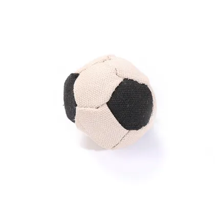 Canvas football with catnip cat accessories toy