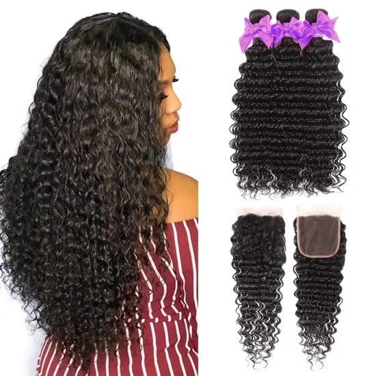 Uniky Best Seller wholesale virgin hair vendors virgin human hair bundles Loose Deep human hair weave bundles