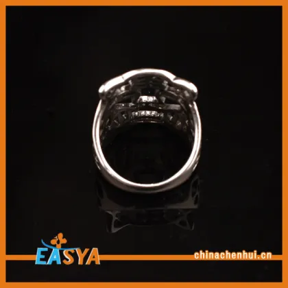 Alibaba Hot Sell Tiger Ring Silver For Men