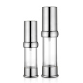 15 ml 30 ml beste prijs hete verkoop als plastic oogcrème goud zilveren cosmetische lotionpompfles