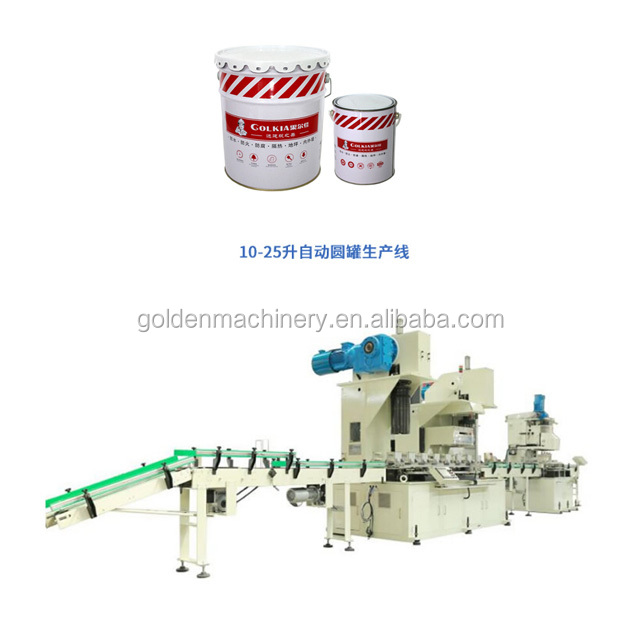 Automatic Paint Pail Bucket Barrel Tin Can Machine