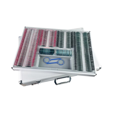 Top Quality 266 PCS Trial Lens Set with Color Metal Rims & Aluminium Case JSC-266