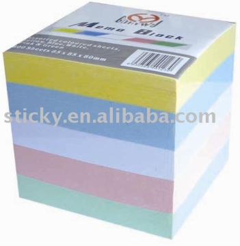 colorful shiny Inspiration office memo cube