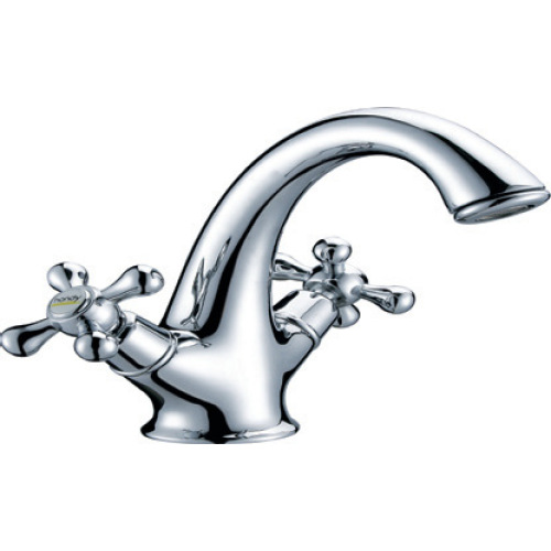 China 2 Handles Brass Basin Mixers Factory