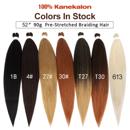 Julianna Wholesale hair braid kanekalone ombre pre stretched braiding hair black professional braiding hair