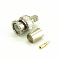 BNC Male Crimp on Connector 3 pieces