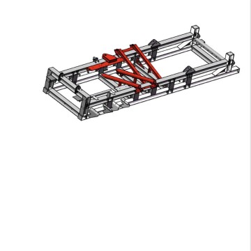 Сверхмощная стойка для основной рамы для мобильной станции скрининга