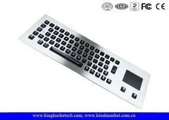 Illuminated Metal Keyboard With Optical Trackball With 65 B