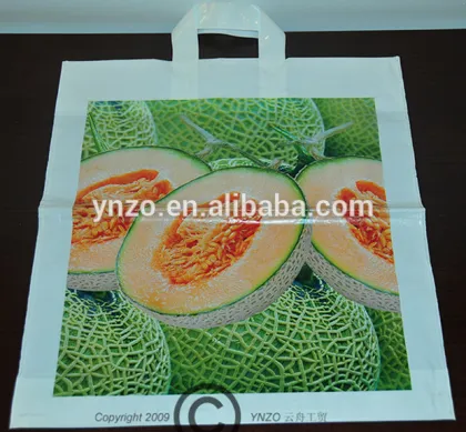 Plastic Material and Flexiloop Handle Sealing & Handle printed poly bags