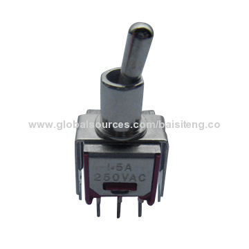 Toggle switch, flat swinging rodNew