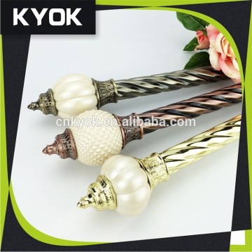 KYOK hinged curtain rod wholesale ,curtain finials & curtain rod finials