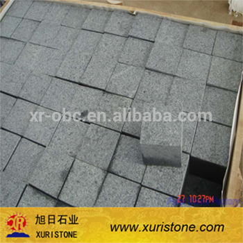 China cheap G654 granite paving stone,cube stone