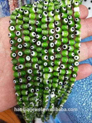 Turkish evil eye crystal glass loose evil eye beads