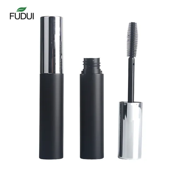Matte black eyelash tube round empty mascara tube