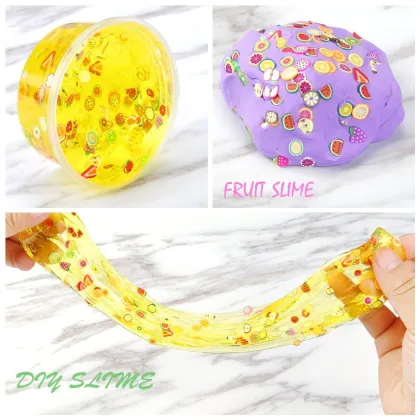 DIY Non-Toxic Galaxy Clear Crystal Slime Kit