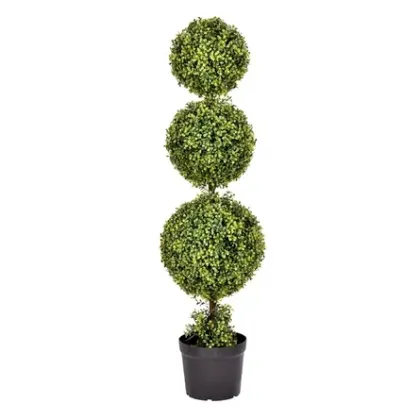 High Quality Custom Faux Three Boxwood Topiary Indoor Trees