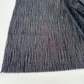 Dehnbarer, plissierter Samtstoff in Knitteroptik