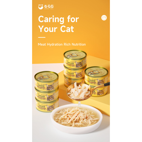 OEM ODM Frango caldo de hidratação Cat Can