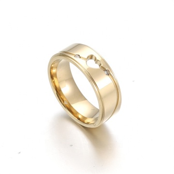 Yiwu Aceon Stainless Steel Hollow Stone Stone DIY خاتم الذهب