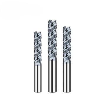 MDBT HRC 55° 3 Flutes Aluminum Milling Cutter Tungsten Carbide End Mill for Mold Making and Aerospace/Automotive Industries