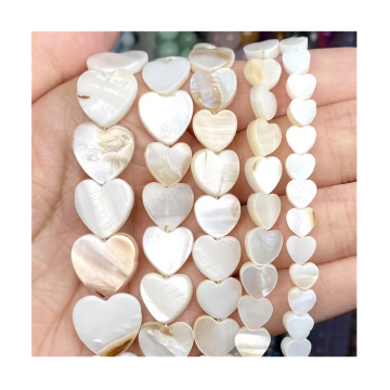 Natural White Mother of Pearl Loose Spacer Beads for Jewelry Making DIY Bracelet Necklace