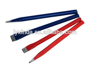 stone carving chisel with rubber grip/protector