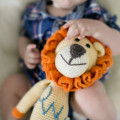 Zabawka lew amigurumi Handmade crochet