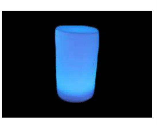 Rotational Molding Rechargeable Color Changing Plastic LED Bar Table