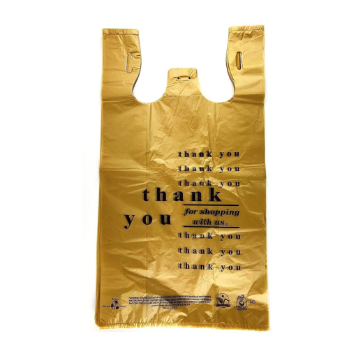 Chaleco de plastico promocional y personalizado, bolsa de compras