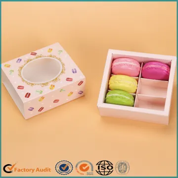 Drawer Macarons Packing Box Printing Window