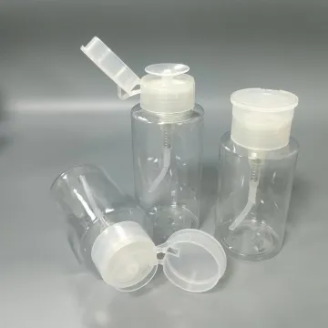 150ml & 100ml Face Toner, Makeup Remover, and Nail Polish Remover Bottles: Pump Dispenser & Cleansing Water Set