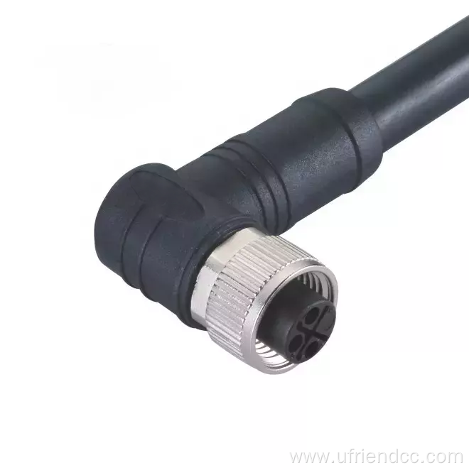 Straight circular cable m12 sensor electrical wire connector