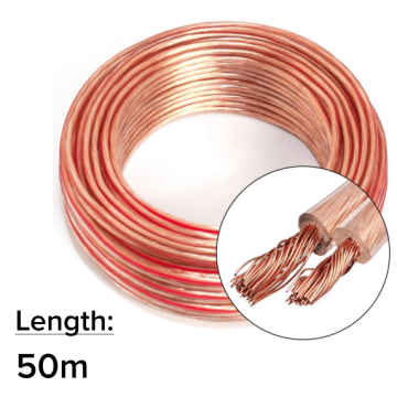 Excelente colorido cable de cable de altavoz transparente de PVC