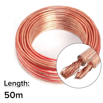 Factory Sale Transparent PVC Sheath Speaker Cable Bell Wire LED Wire -  China 2X1.0mm2 Speaker Cable, 2X0.75mm2 Speaker Cable