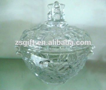 wholesale hand-made glass flower vase with carved decoration