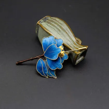 Antique non-legacy velvet brooch