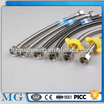 MG- rubber flexible stainless steel plumbing water hose Stainless Steel Braided hose Shower Tube flexible water hose