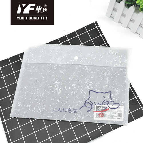 Plastic File Holder Cat style PP snap button file holder Manufactory