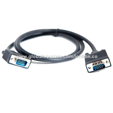 15-pin VGA Cable, Male-to-Male Gold-plated HD