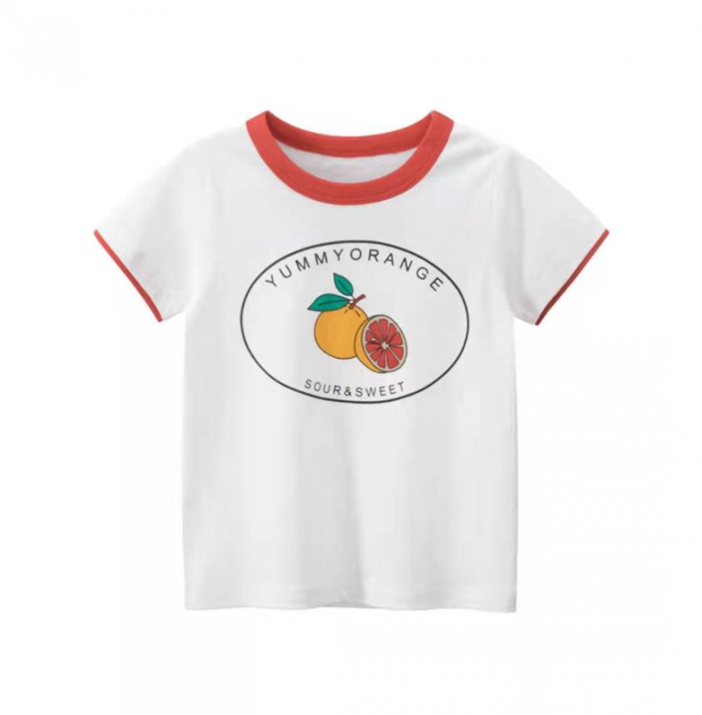 T-Shirt With Fruit Design