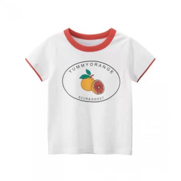 T-shirt a maniche corte per bambini con disegno di frutta