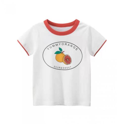 Children's Short Sleeve T-Shirt With Fruit Design